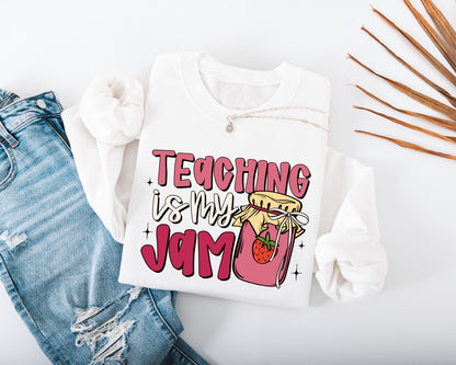 Teaching Is My Jam Adult Sweatshirt