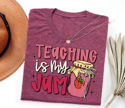 Teaching Is My Jam Adult T-shirt