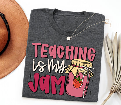 Teaching Is My Jam Adult T-shirt