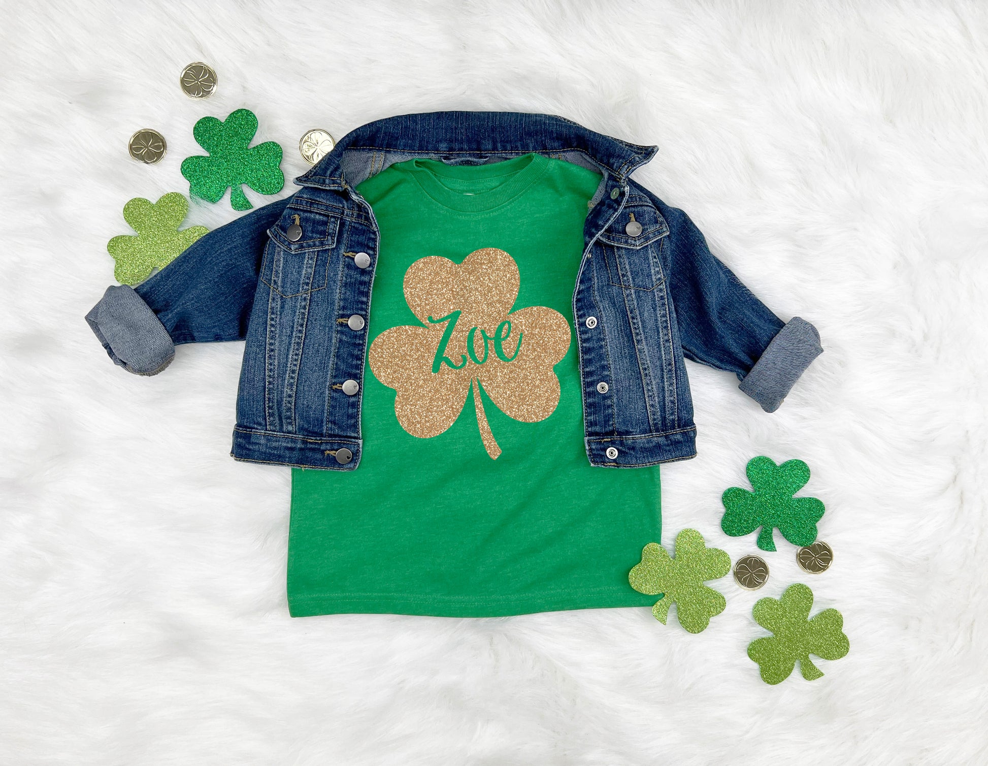 Personalizable Shamrock Kids T-shirt