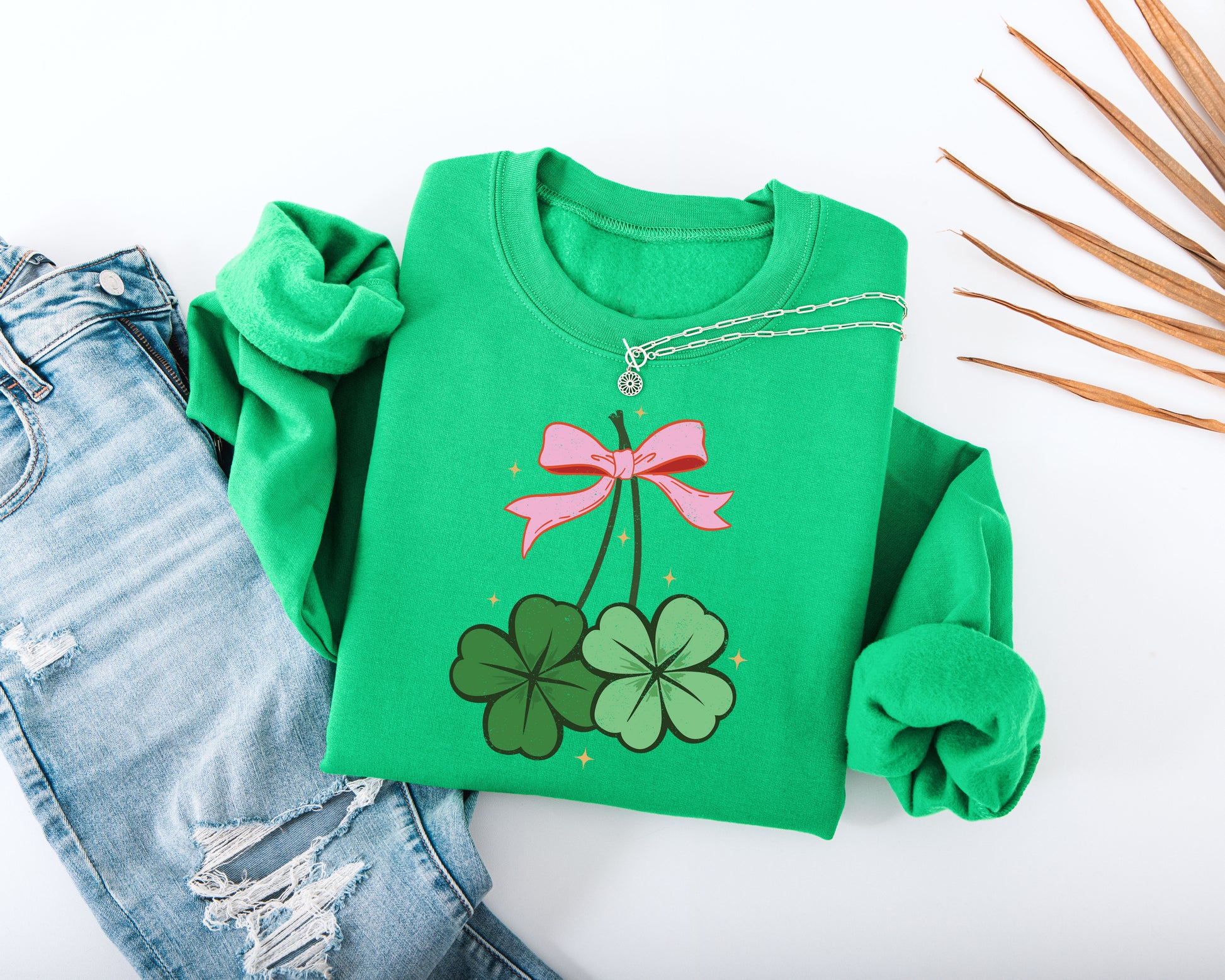 Lucky Shamrock Adult Sweatshirt
