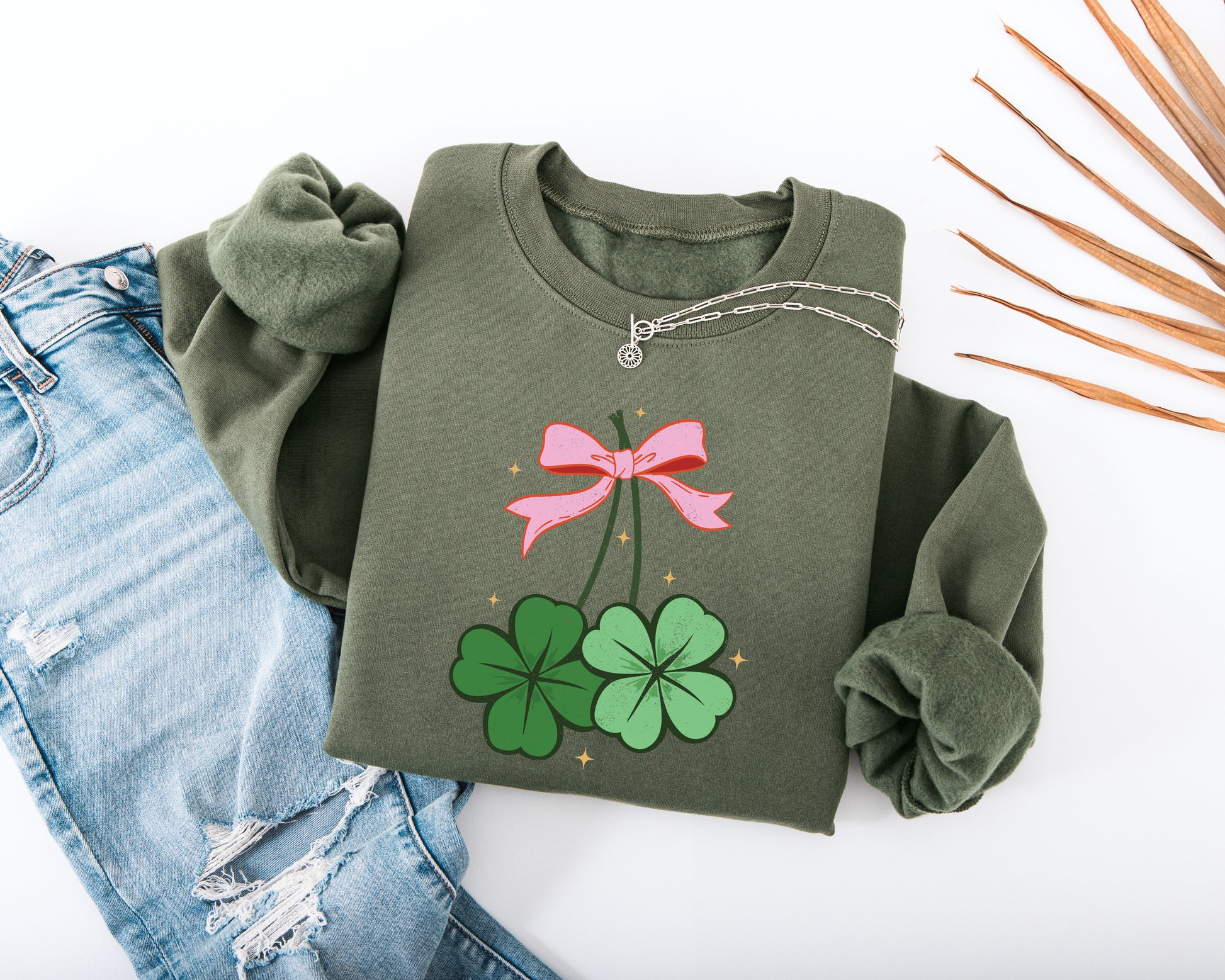 Lucky Shamrock Adult Sweatshirt