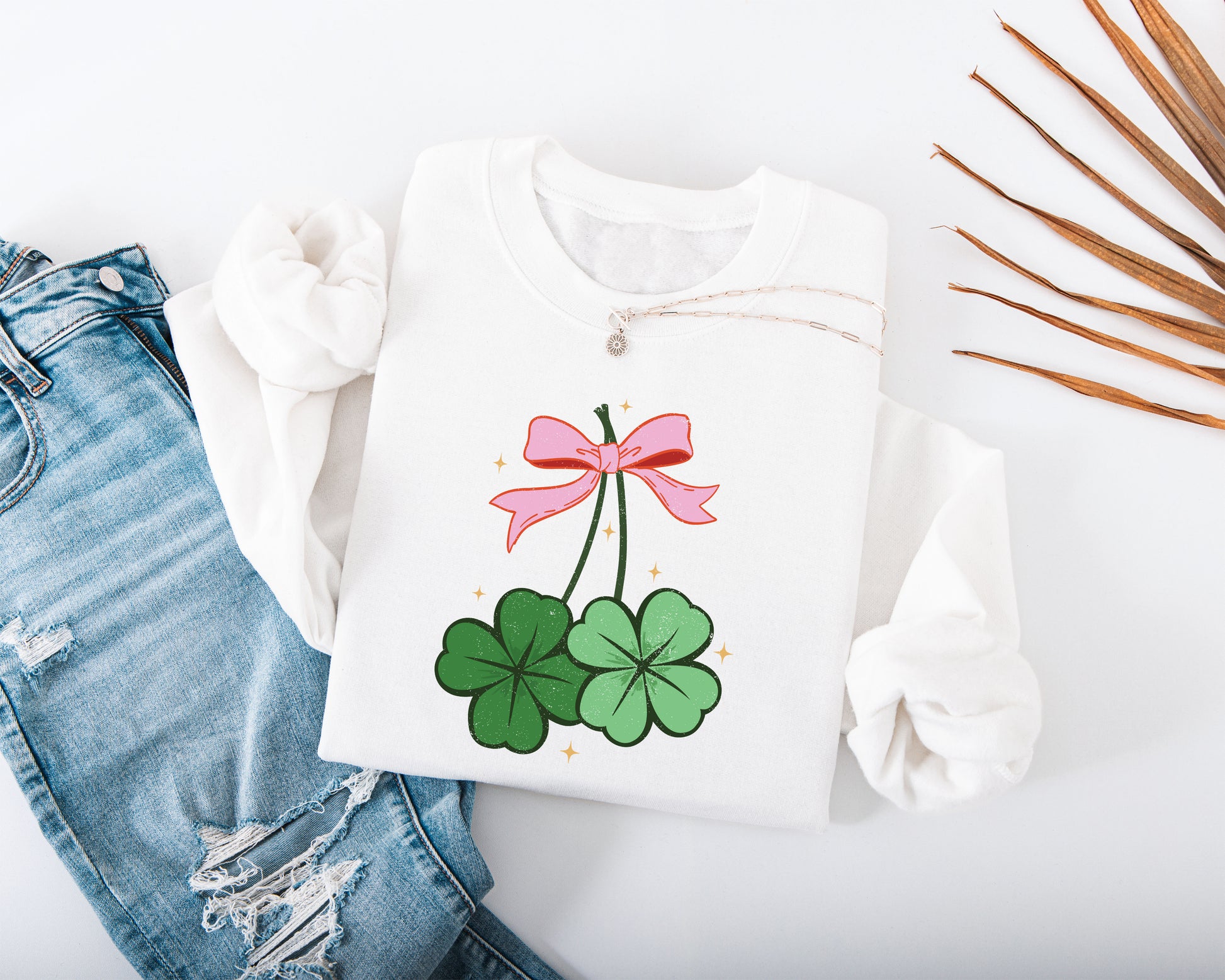 Lucky Shamrock Adult Sweatshirt