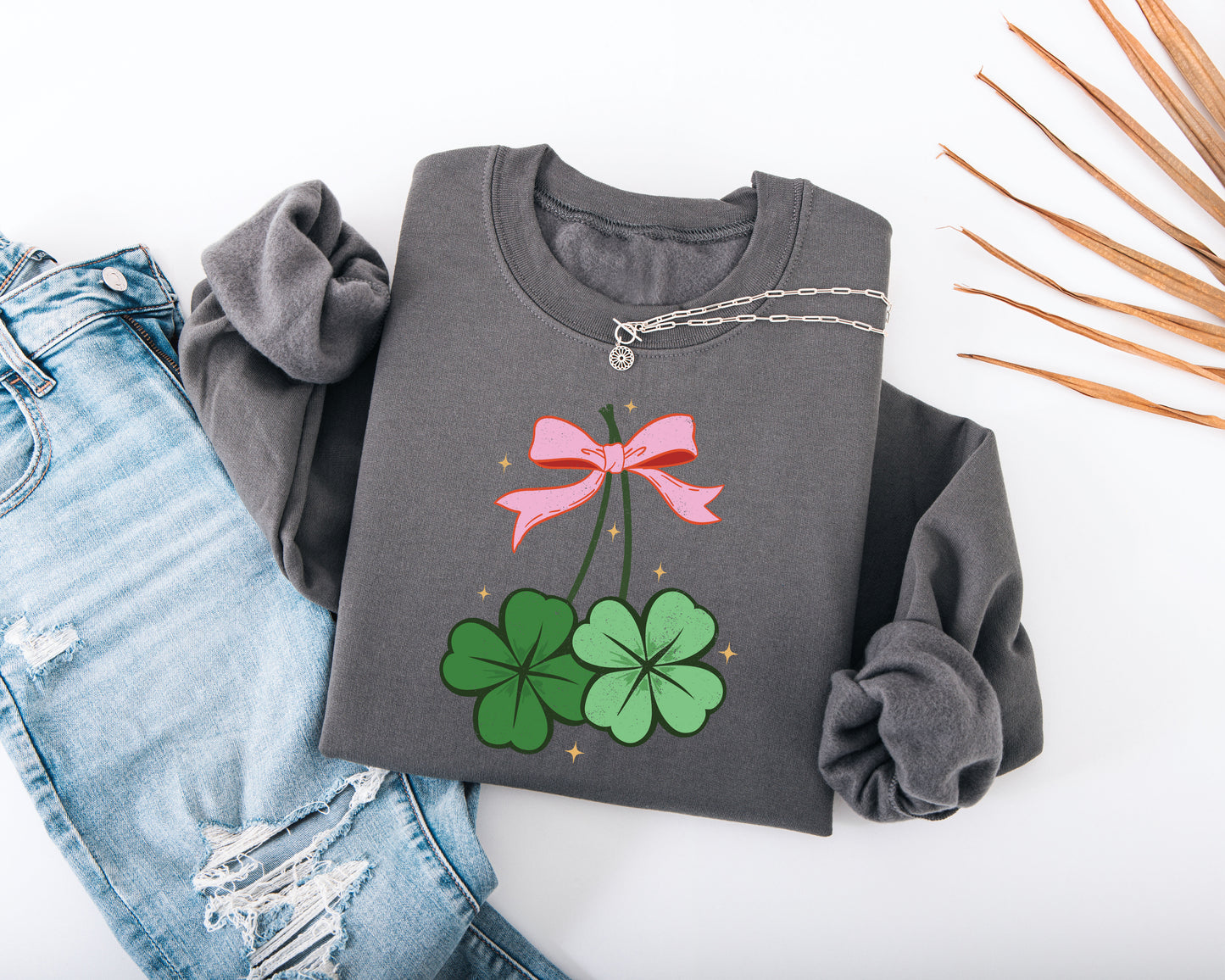 Lucky Shamrock Adult Sweatshirt