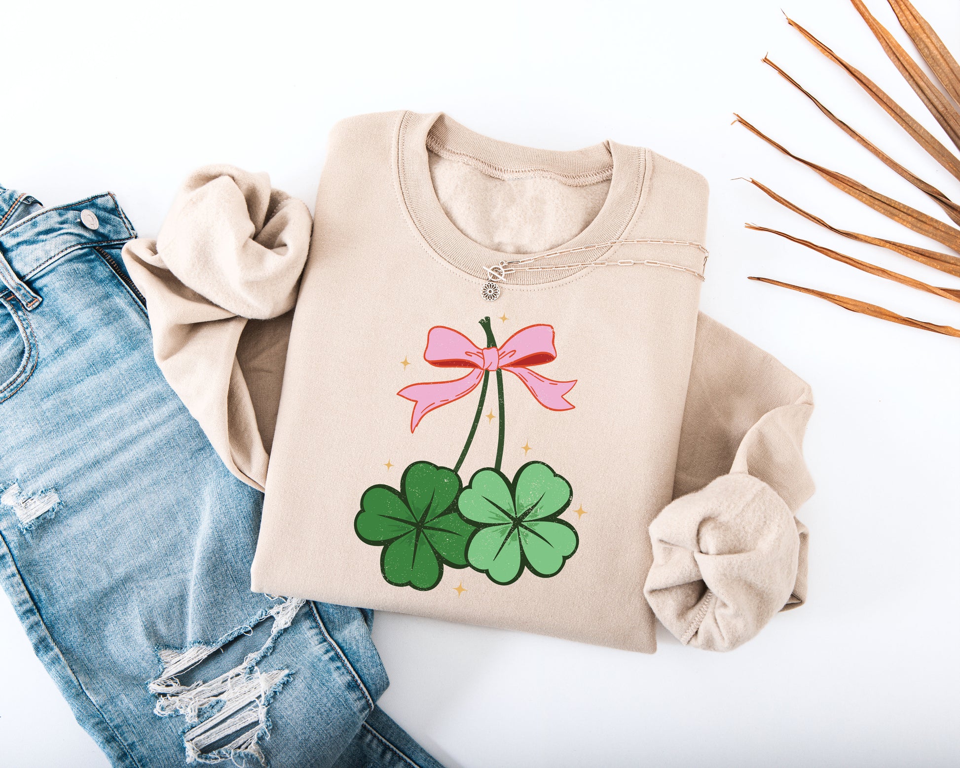 Lucky Shamrock Adult Sweatshirt