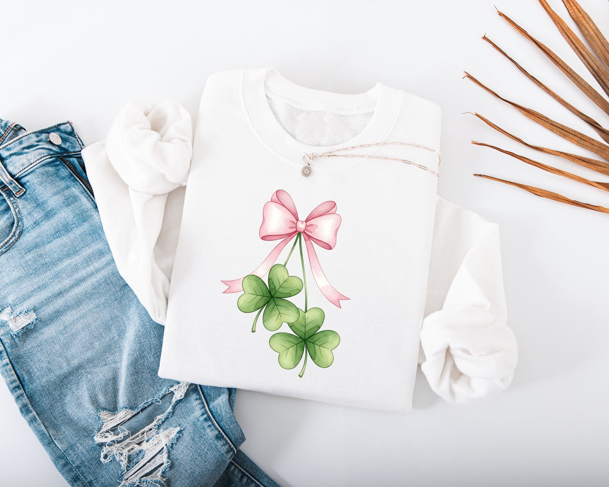 Sweet Shamrocks Adult Sweatshirt