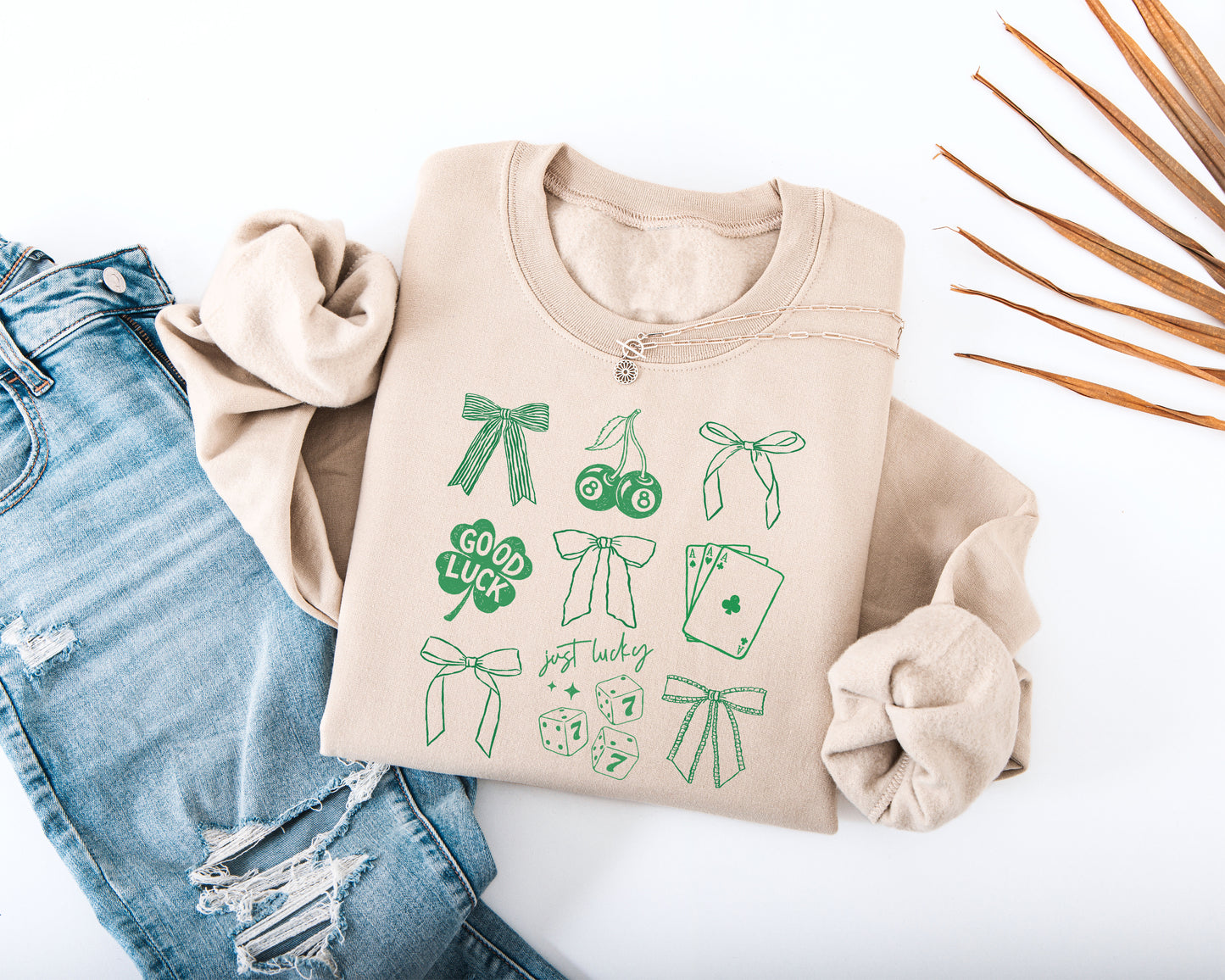 Lucky Sketches Adult Sweatshirt