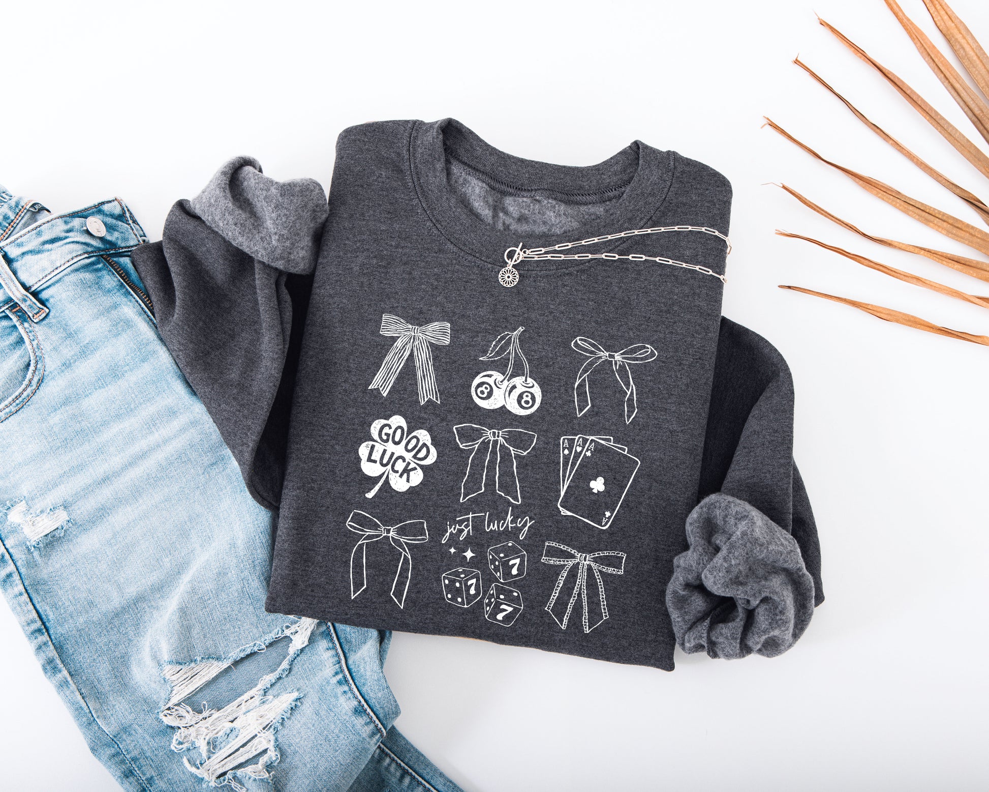 Lucky Sketches Adult Sweatshirt