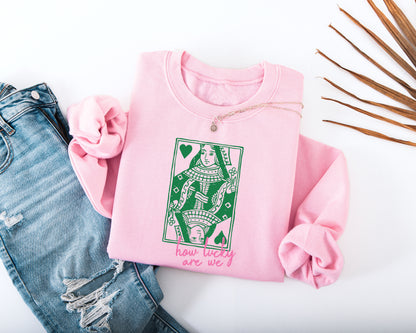 How Lucky Are We Adult Sweatshirt