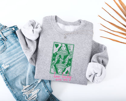 How Lucky Are We Adult Sweatshirt