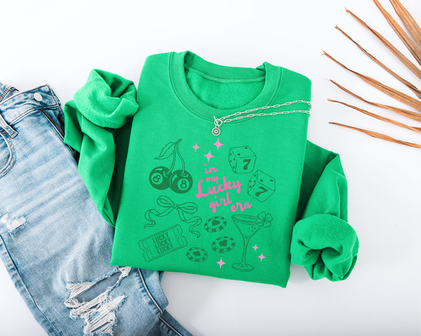 In My Lucky Girl Era Adult Sweatshirt