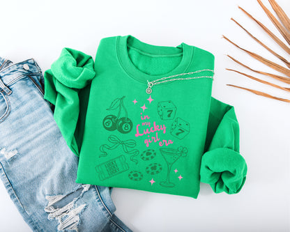 In My Lucky Girl Era Adult Sweatshirt