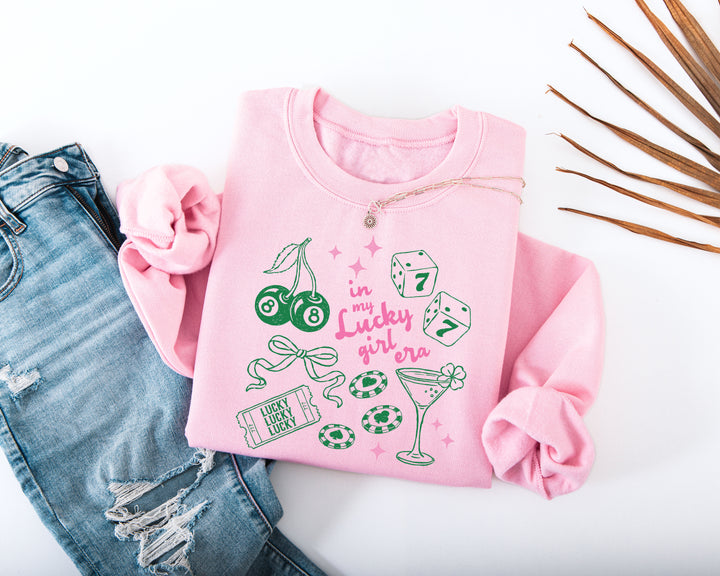 In My Lucky Girl Era Adult Sweatshirt