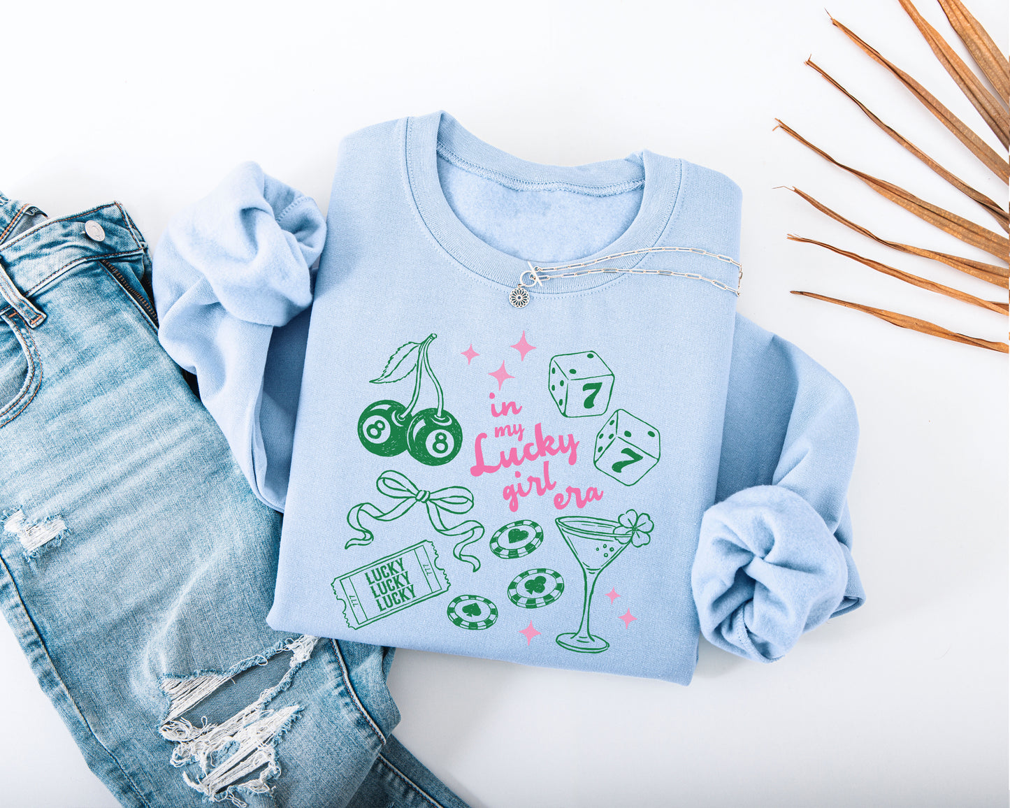 In My Lucky Girl Era Adult Sweatshirt