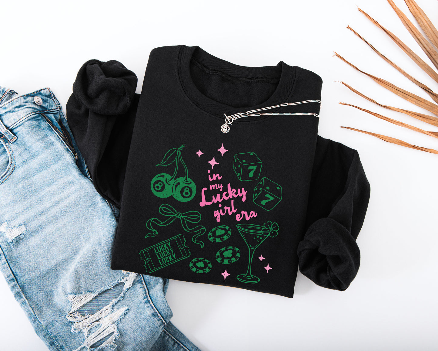 In My Lucky Girl Era Adult Sweatshirt