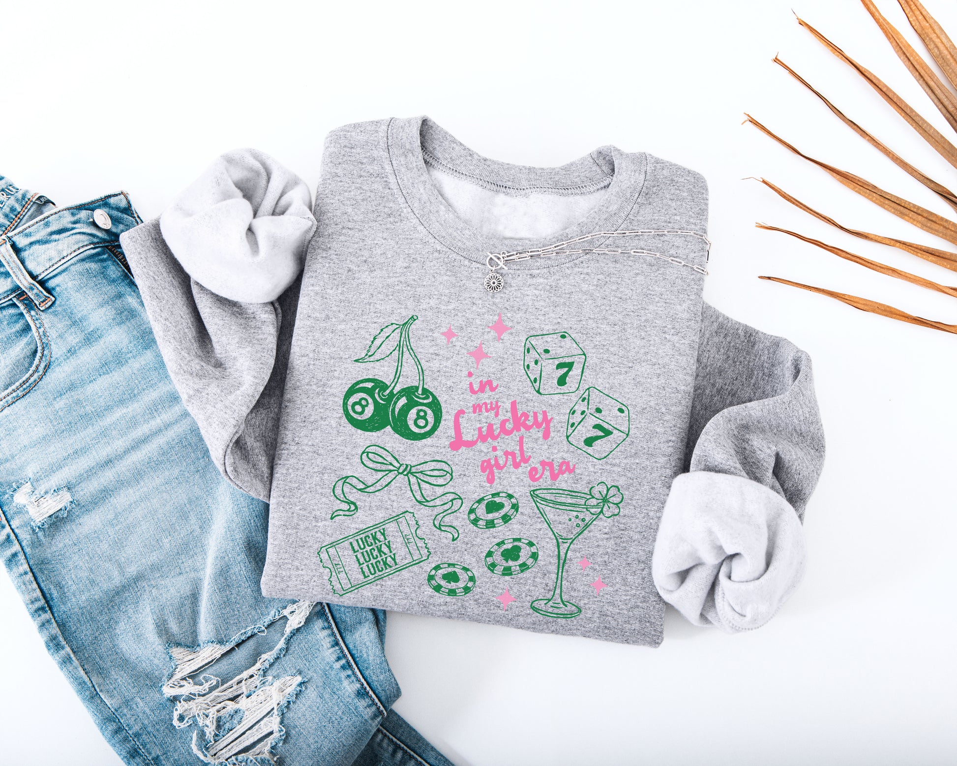 In My Lucky Girl Era Adult Sweatshirt