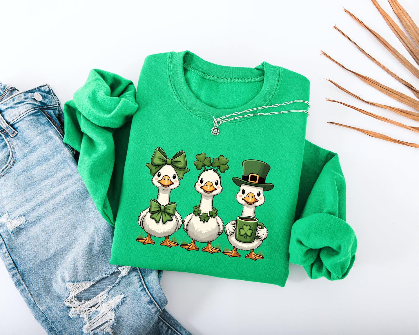 Lucky Geese Adult Sweatshirt
