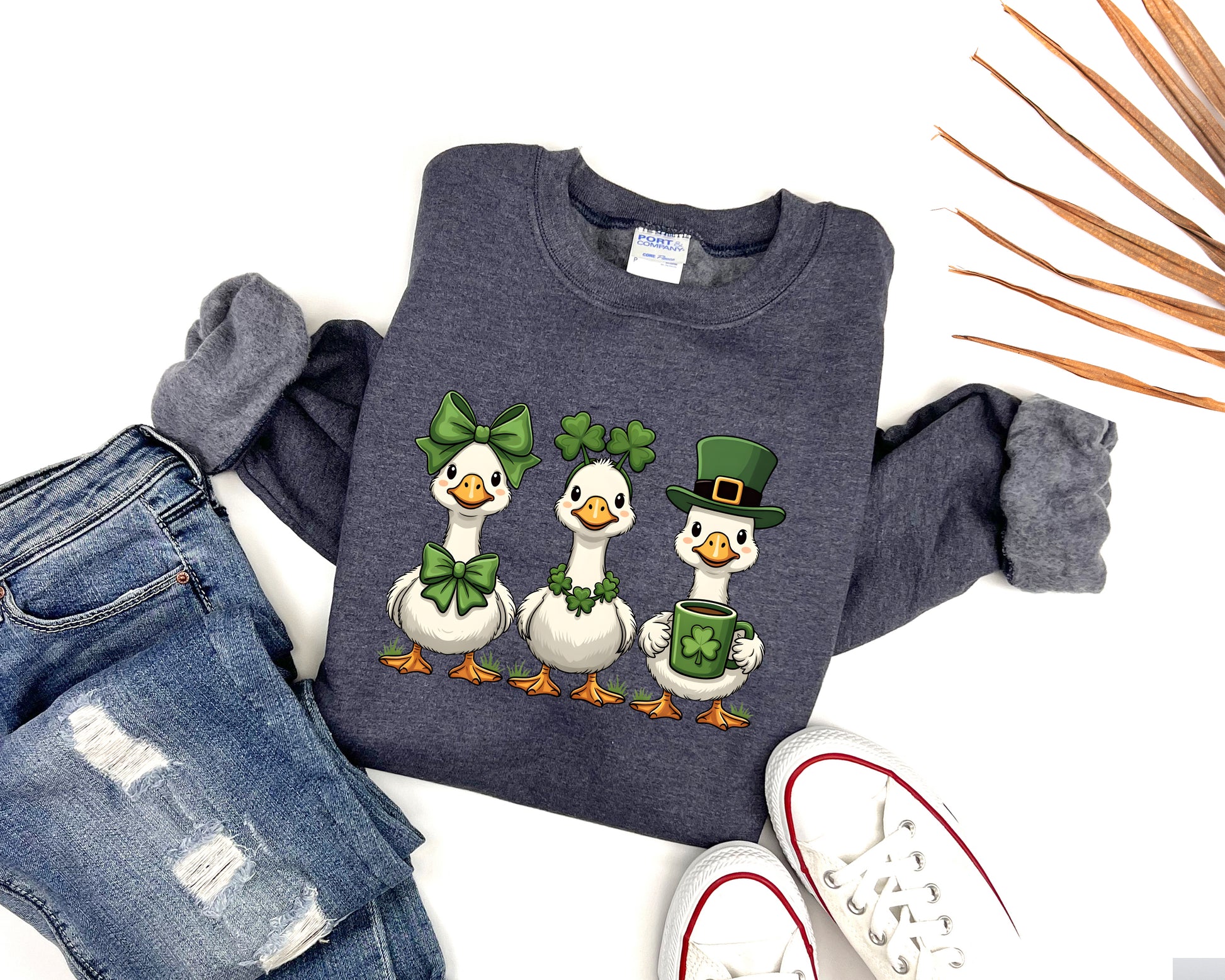 Lucky Geese Adult Sweatshirt