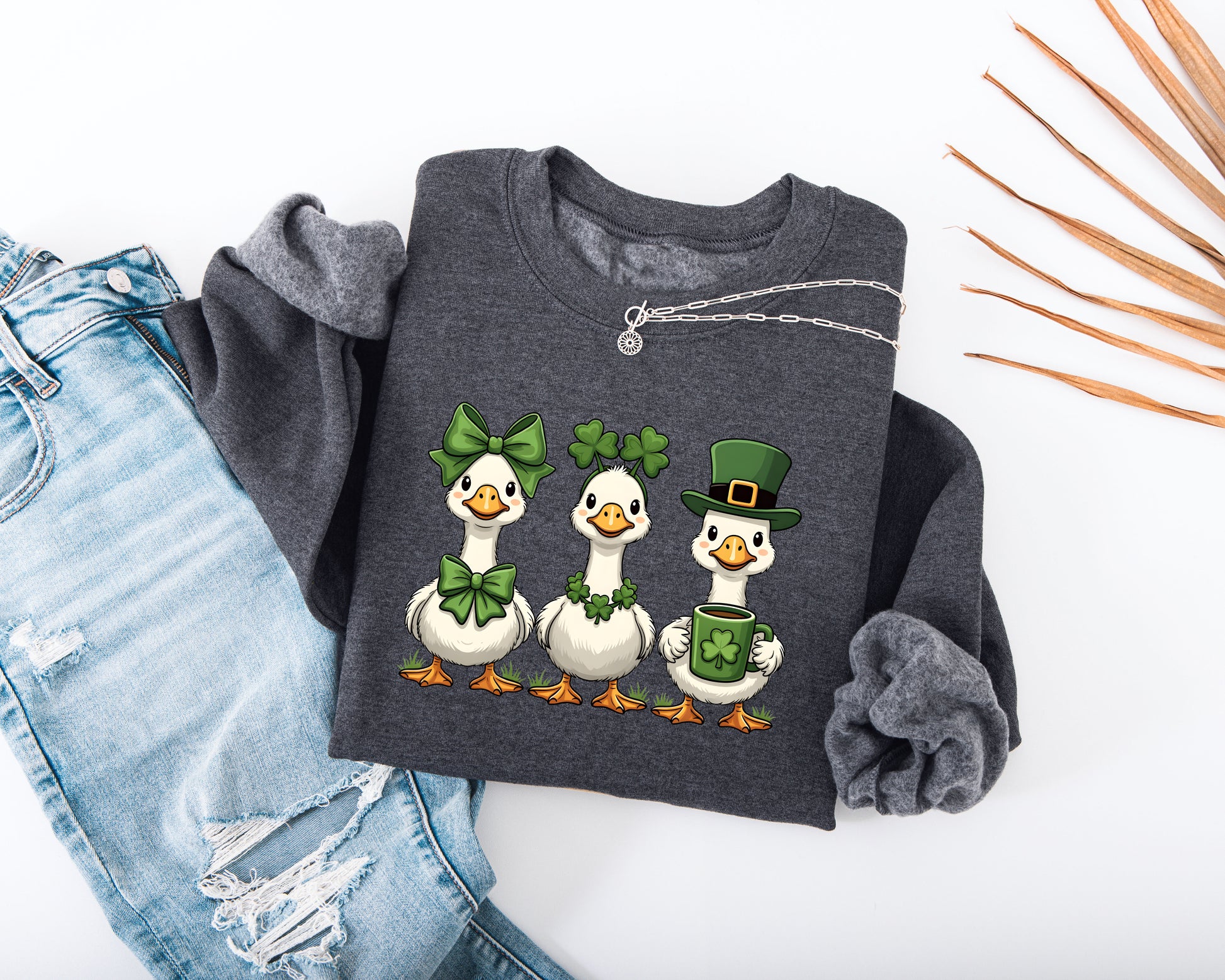 Lucky Geese Adult Sweatshirt