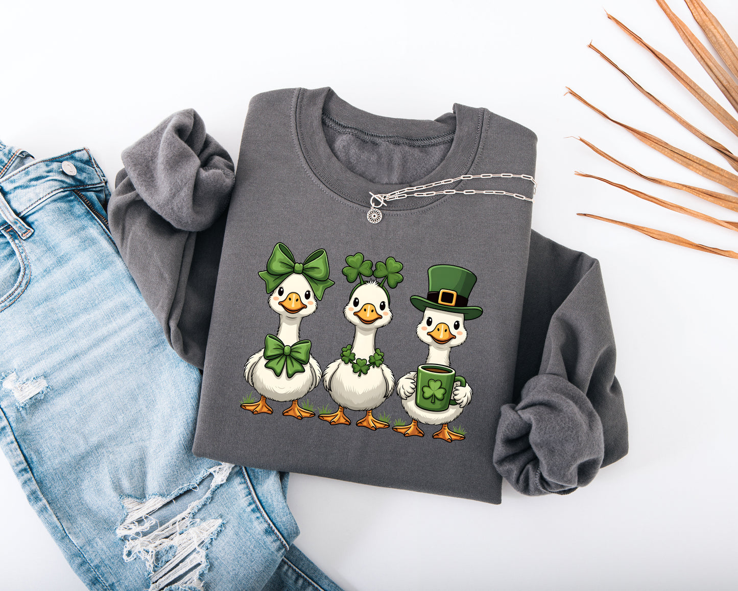 Lucky Geese Adult Sweatshirt