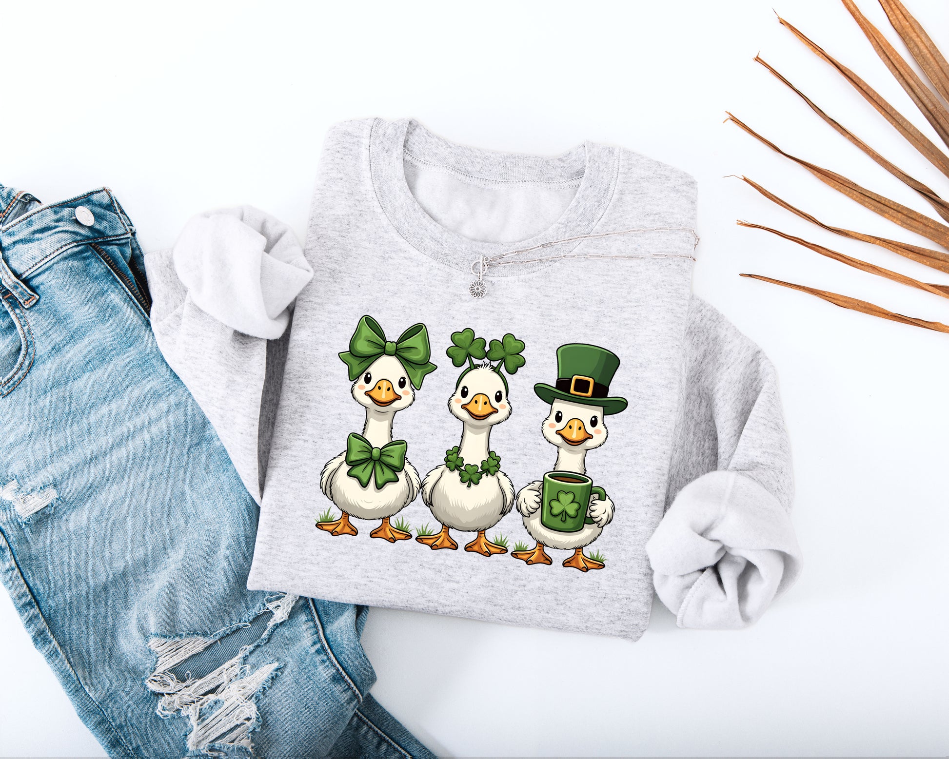 Lucky Geese Adult Sweatshirt