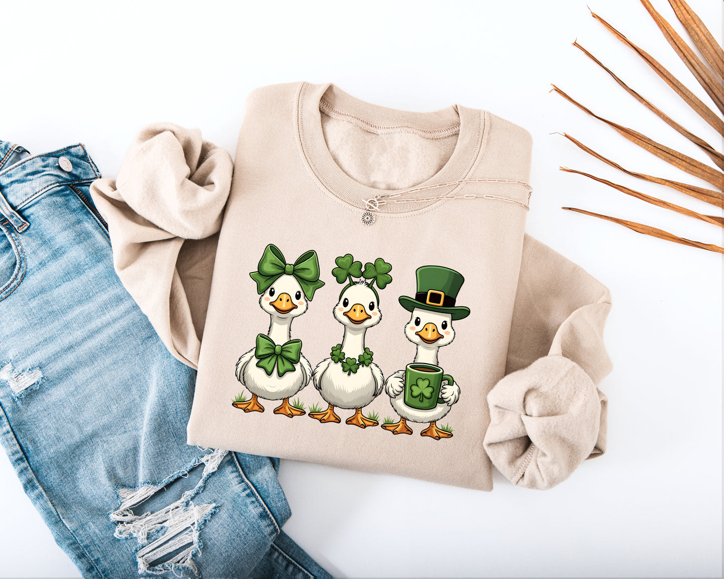 Lucky Geese Adult Sweatshirt