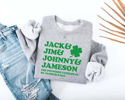 Jack Jim Johnny Jameson Adult Sweatshirt