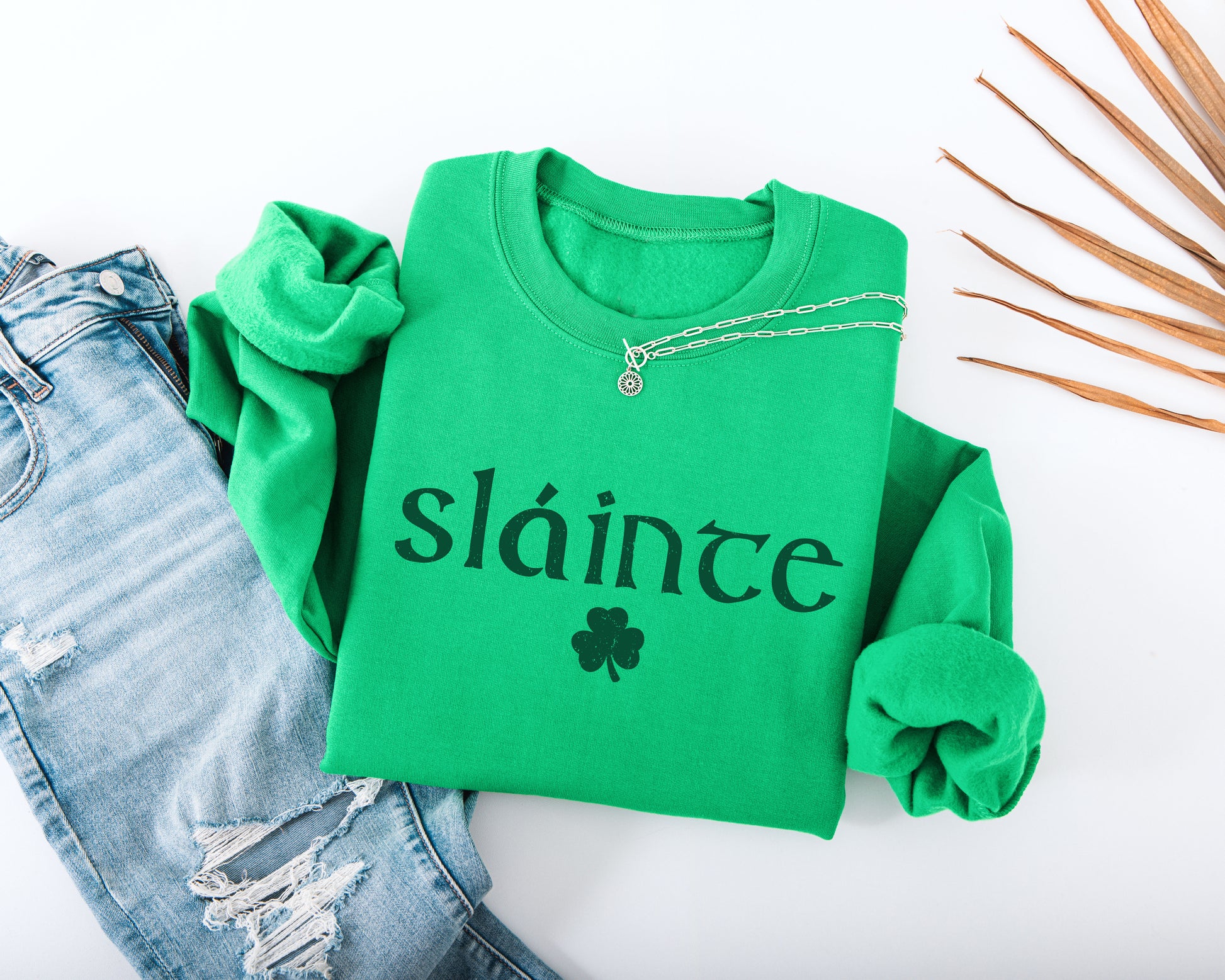 Slainte Distressed Adult Sweatshirt
