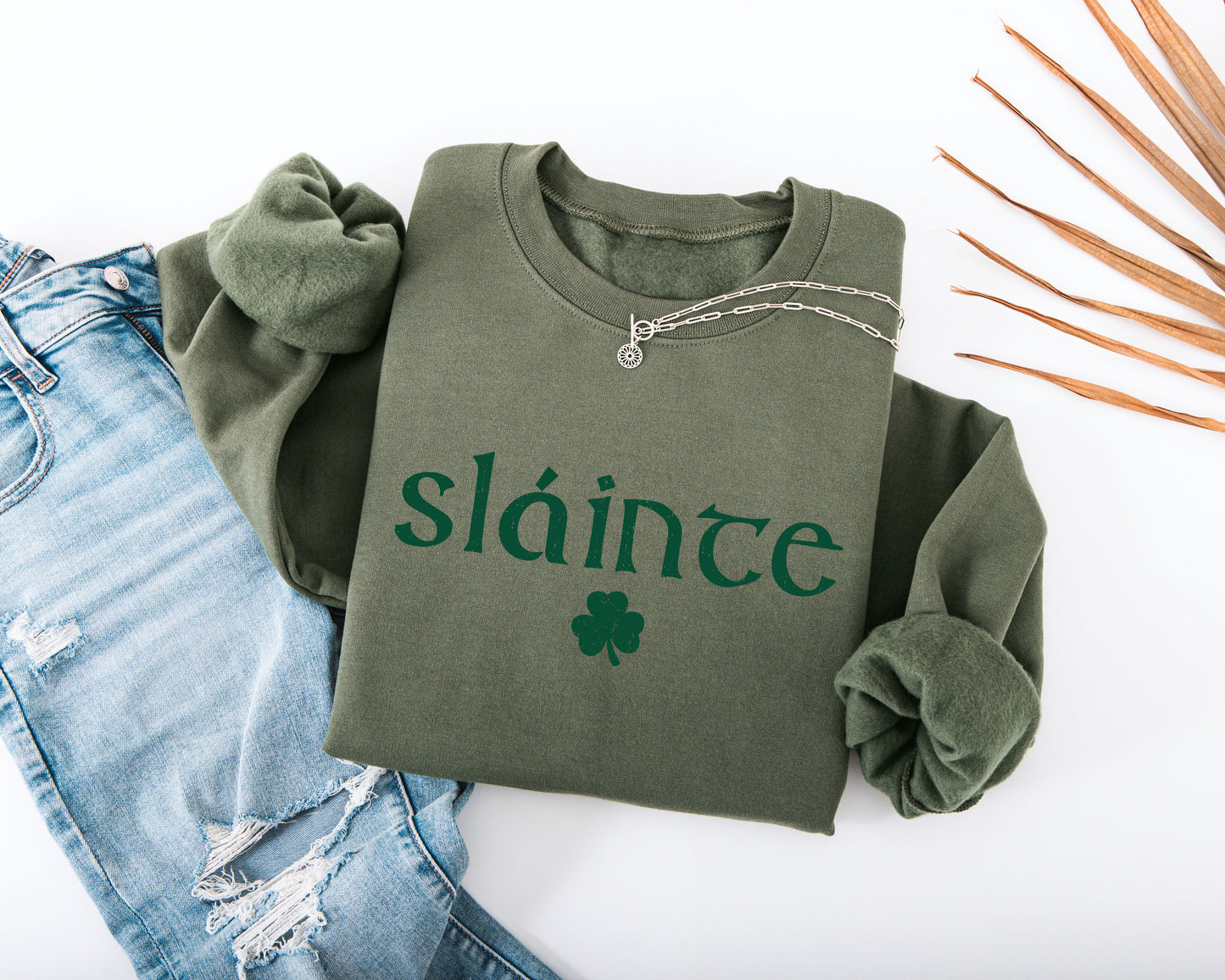 Slainte Distressed Adult Sweatshirt
