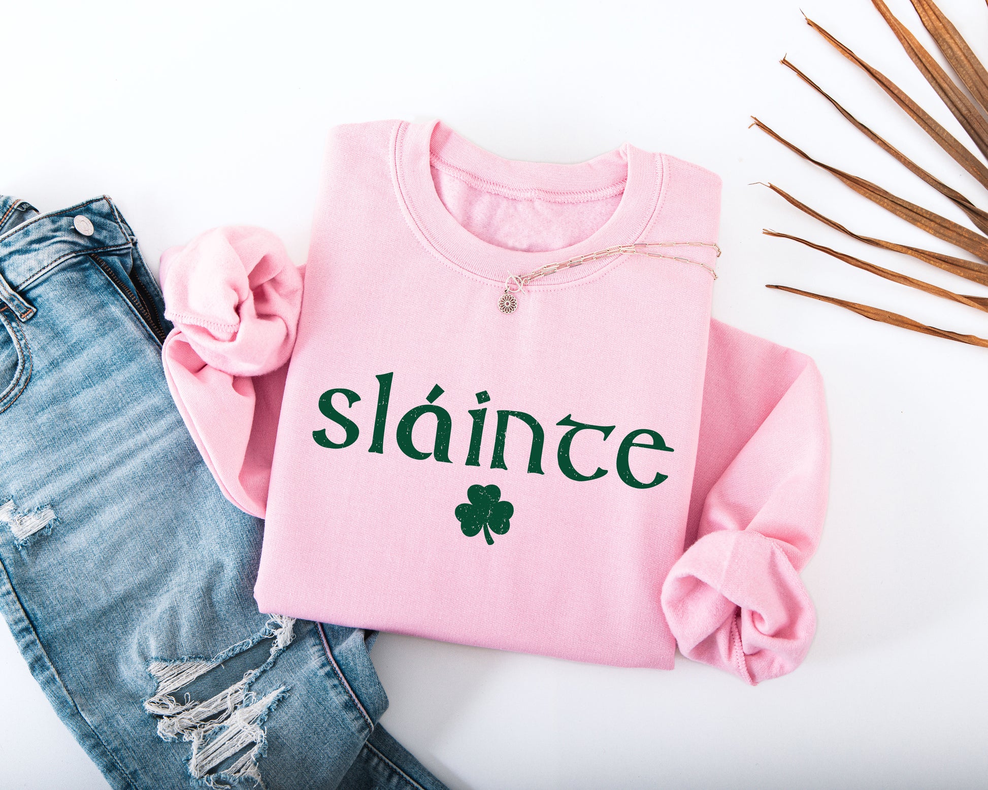 Slainte Distressed Adult Sweatshirt
