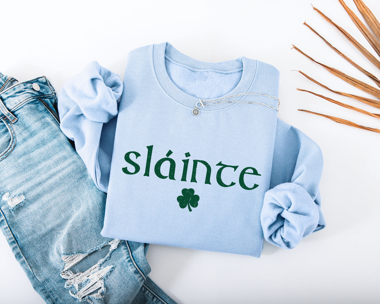 Slainte Distressed Adult Sweatshirt