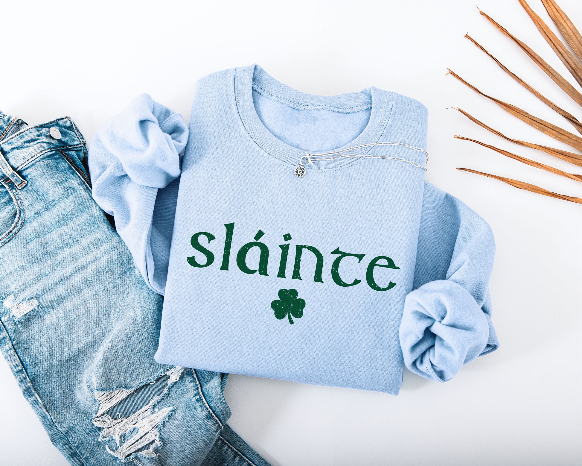 Slainte Distressed Adult Sweatshirt