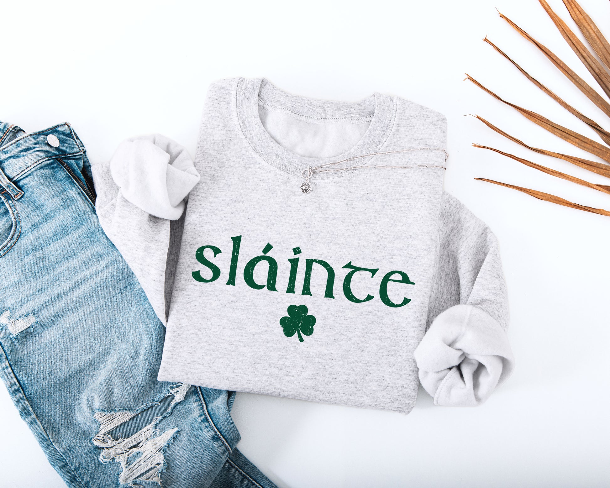 Slainte Distressed Adult Sweatshirt