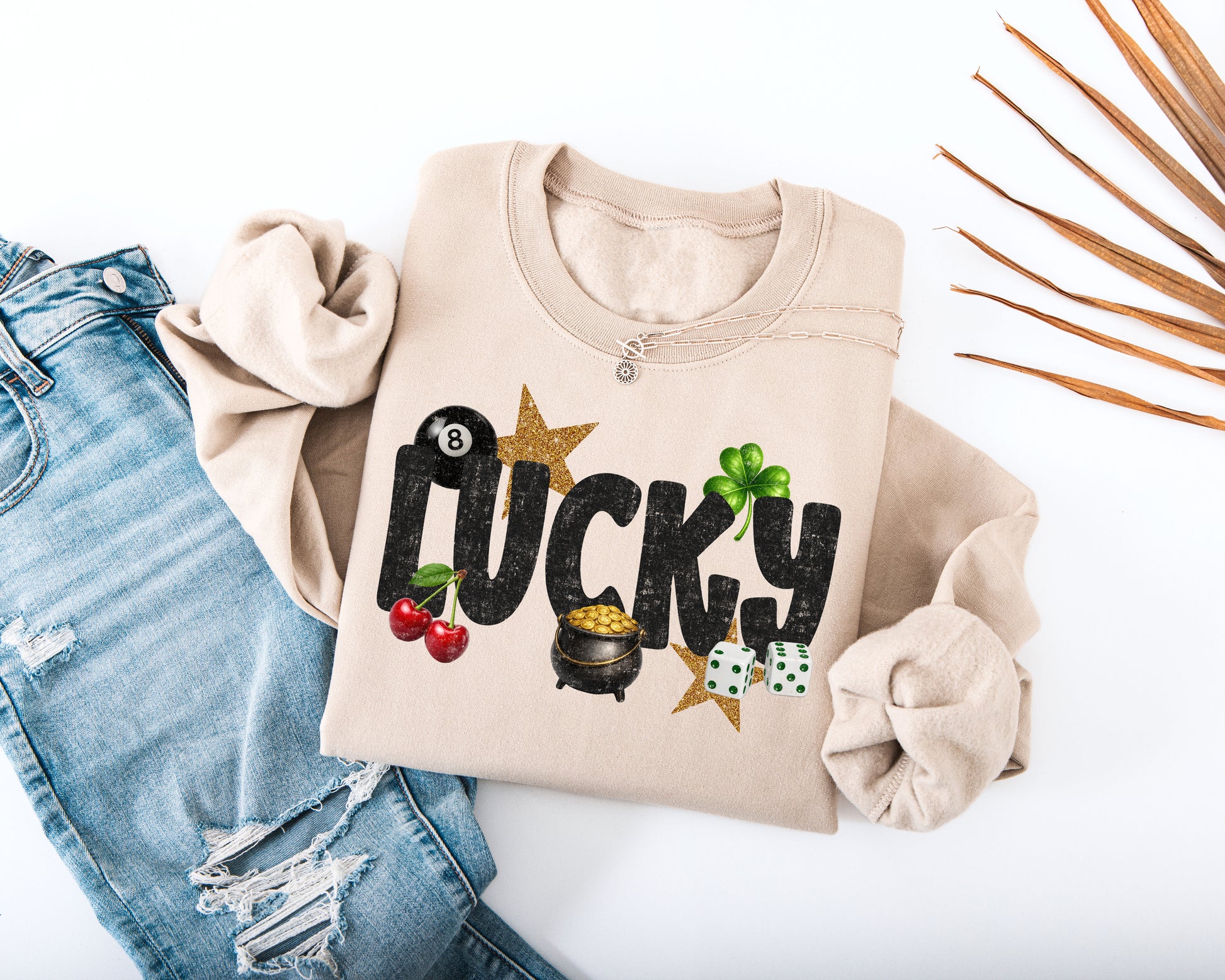 Cute Lucky Adult Sweatshirt