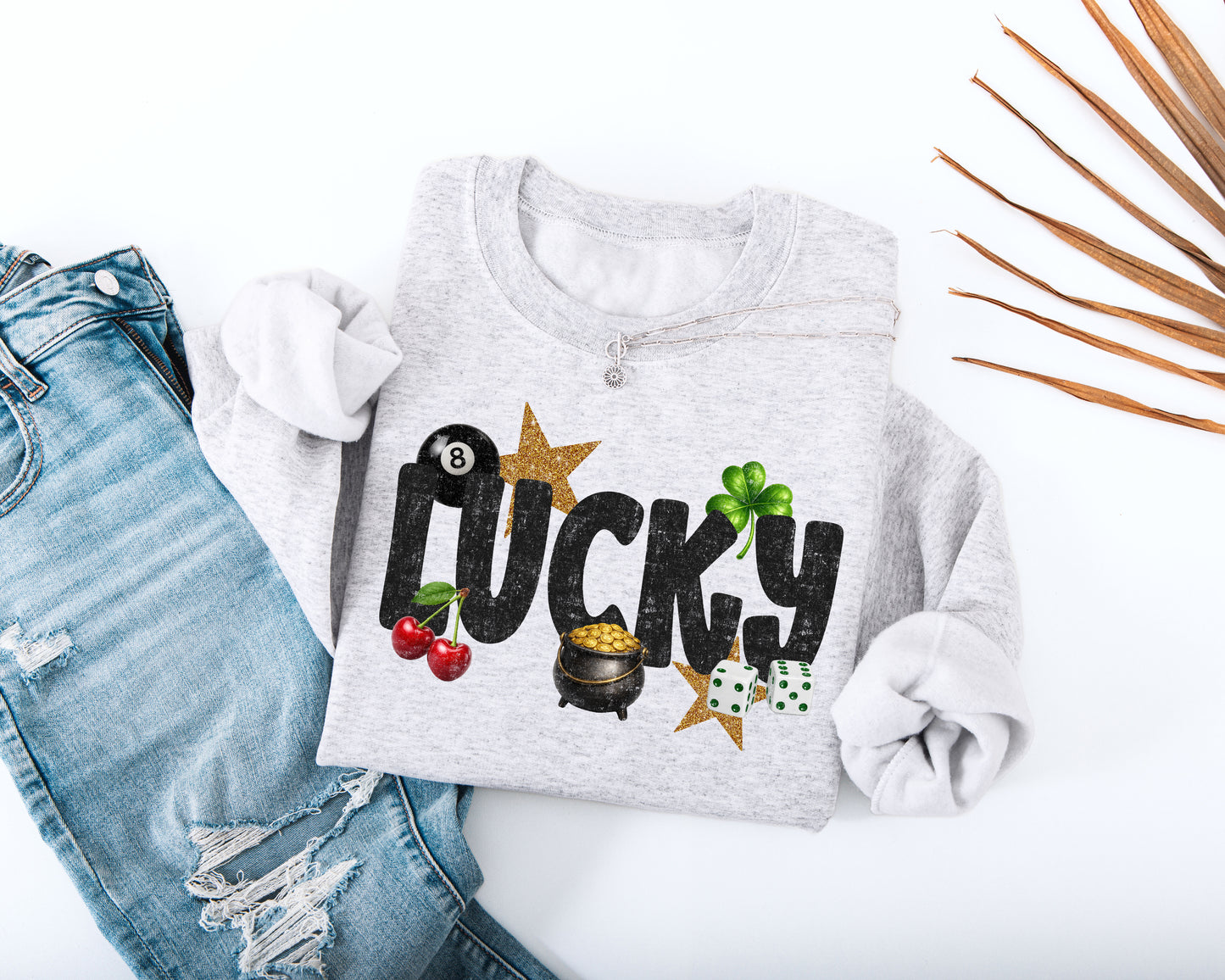 Cute Lucky Adult Sweatshirt