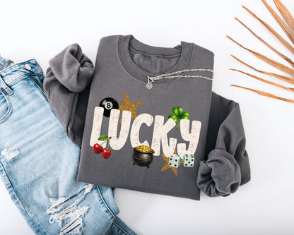 Cute Lucky Adult Sweatshirt