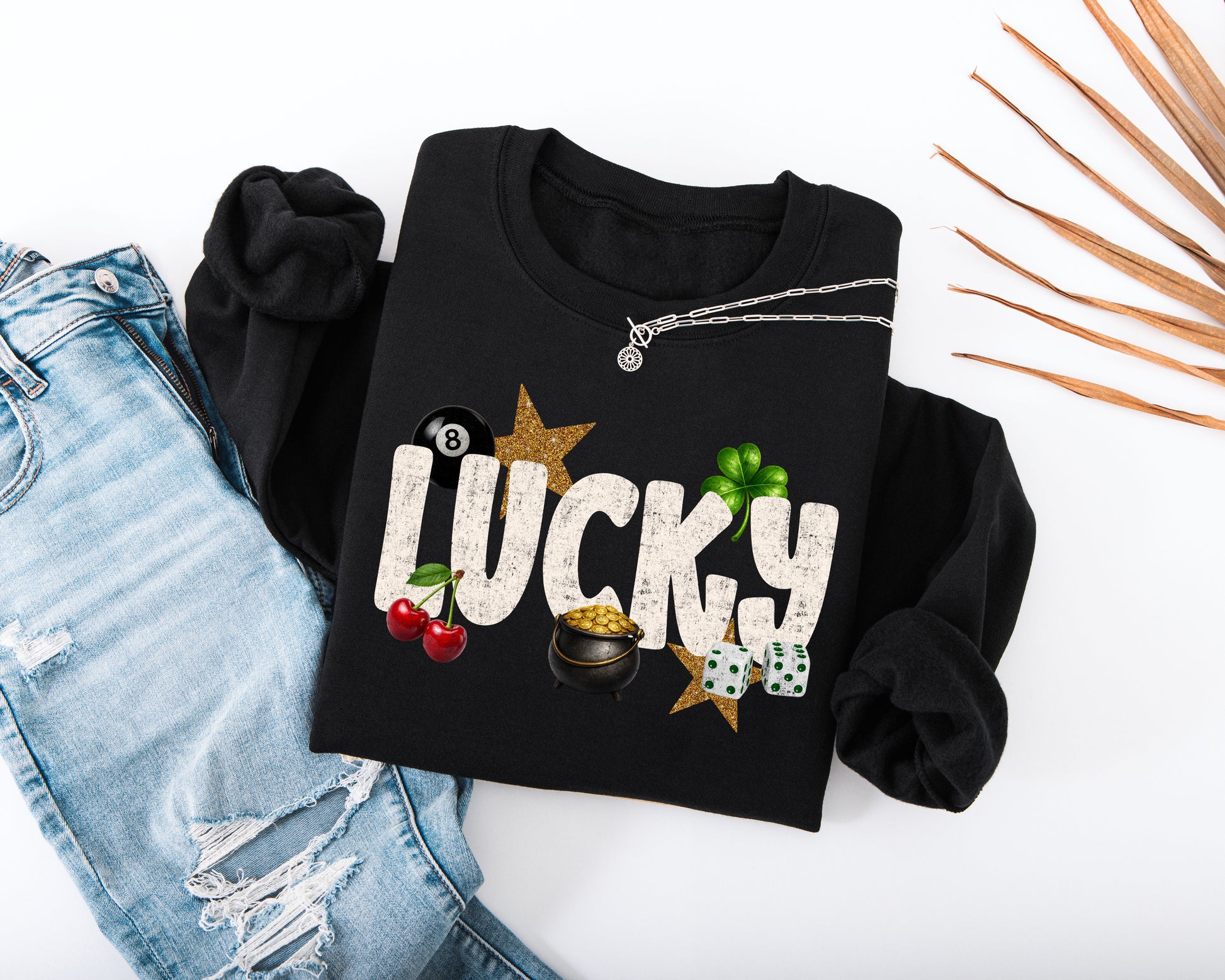 Cute Lucky Adult Sweatshirt