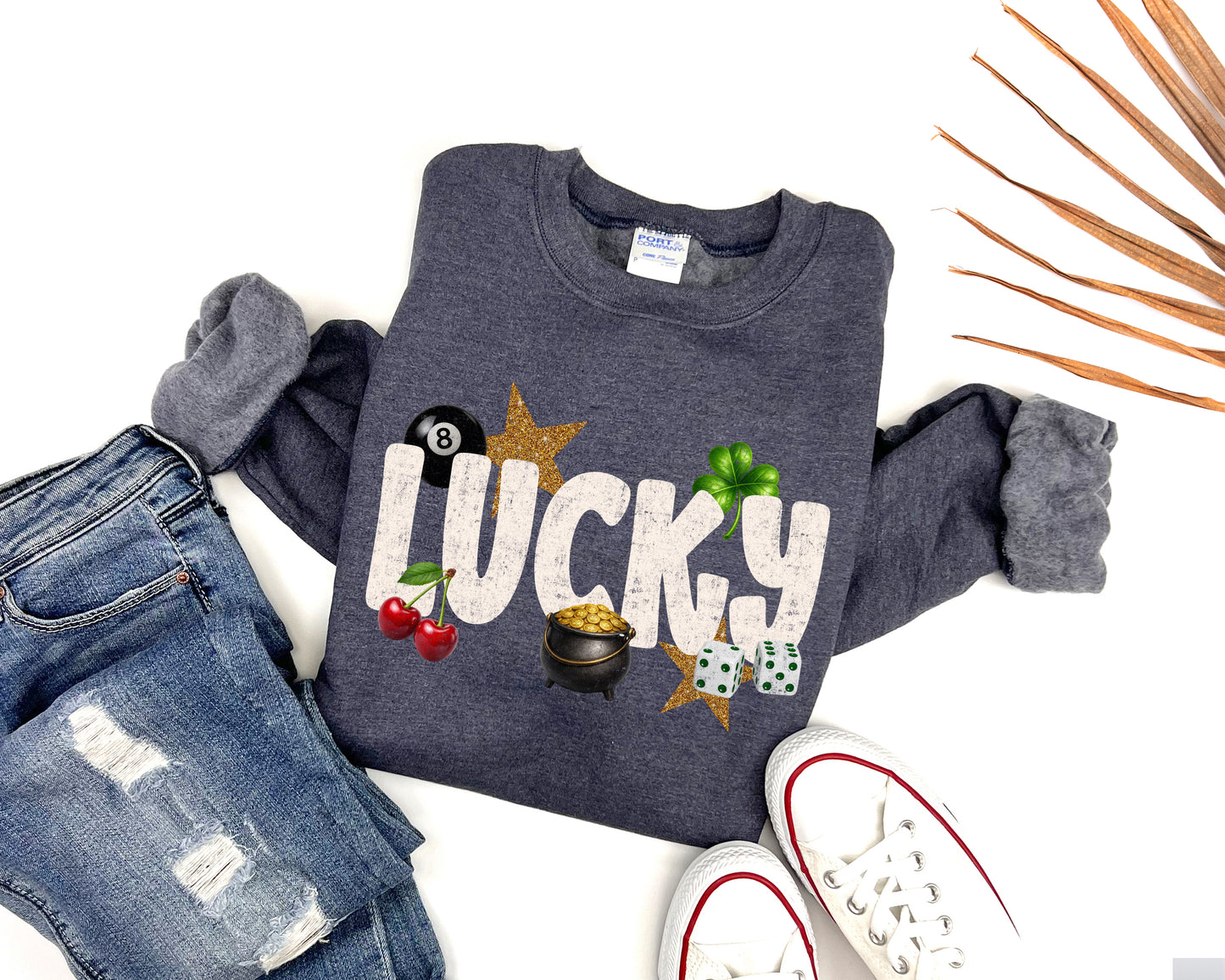 Cute Lucky Adult Sweatshirt