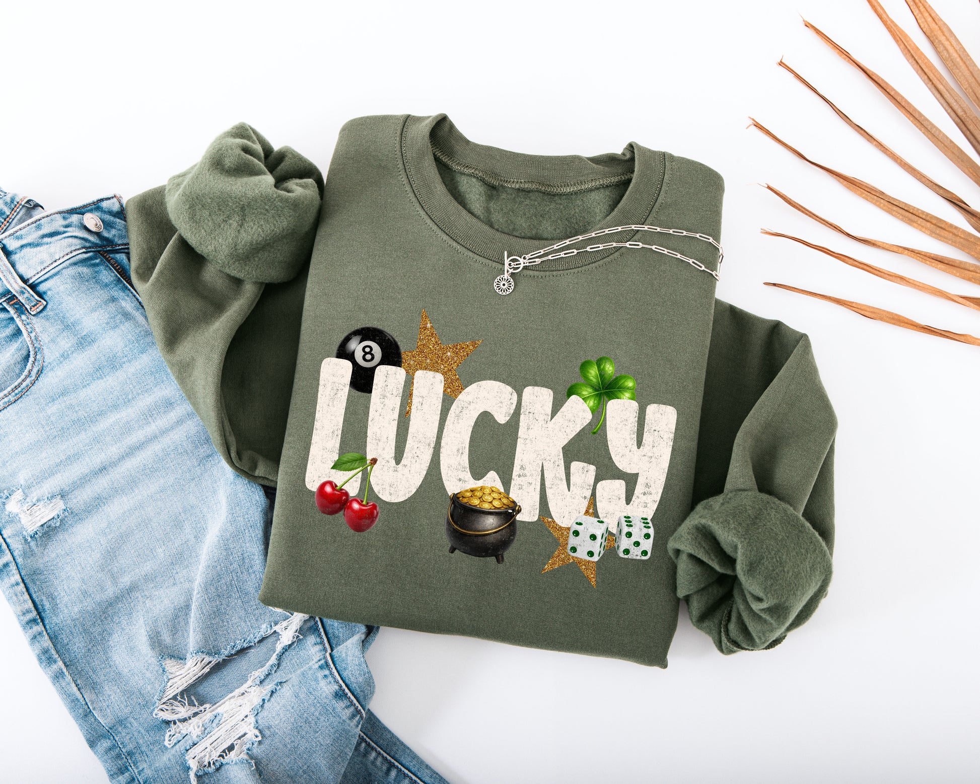 Cute Lucky Adult Sweatshirt