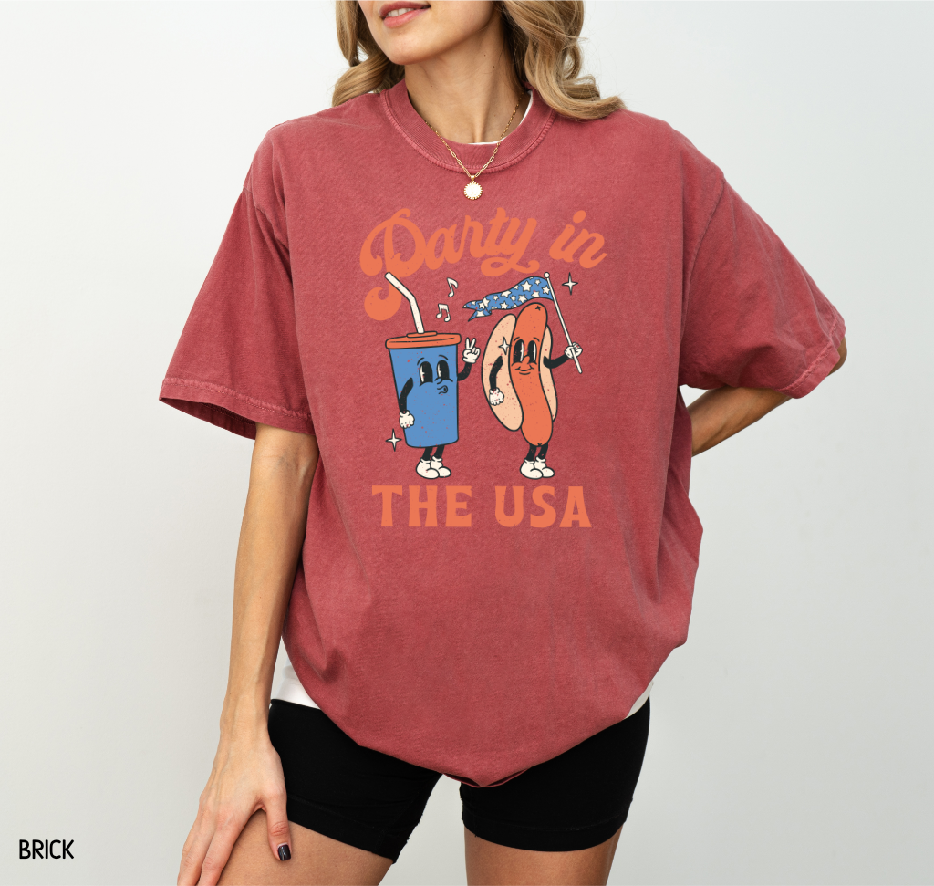 Retro Party in the USA Comfort Colors T-Shirt