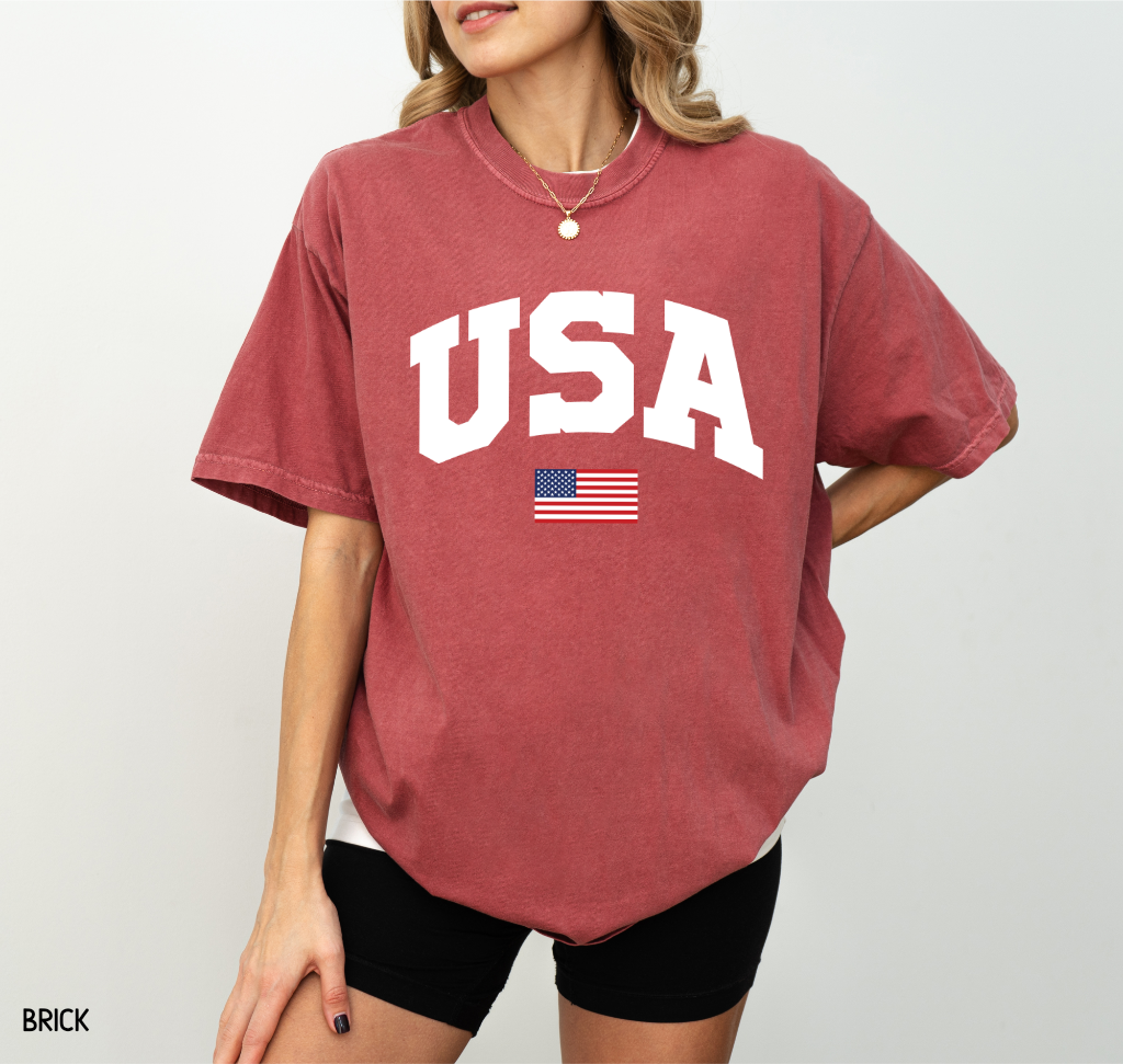 USA Flag Comfort Colors T-Shirt