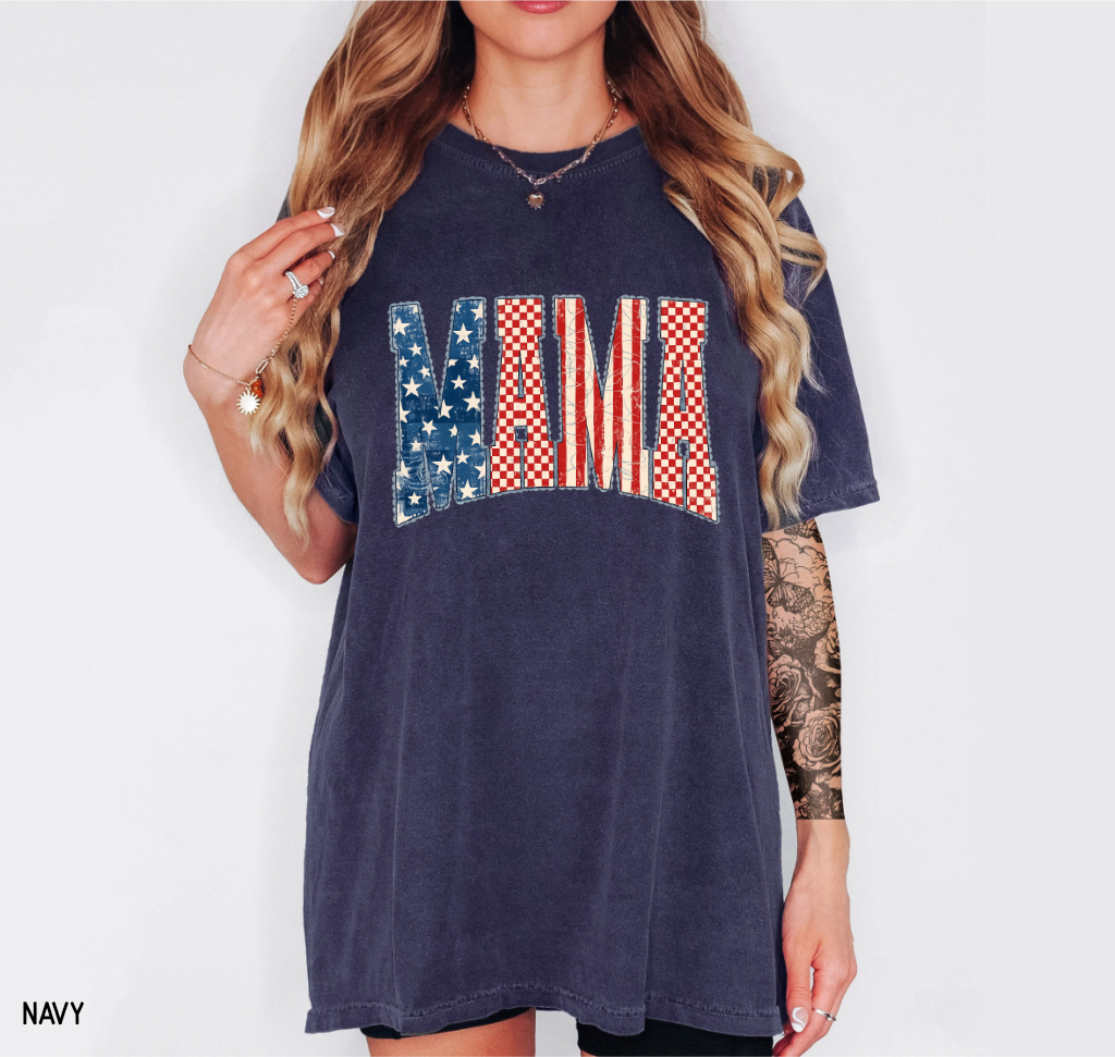 4th of July Mama Comfort Colors T-Shirt