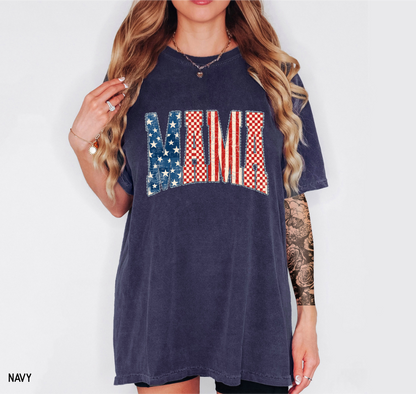 4th of July Mama Comfort Colors T-Shirt