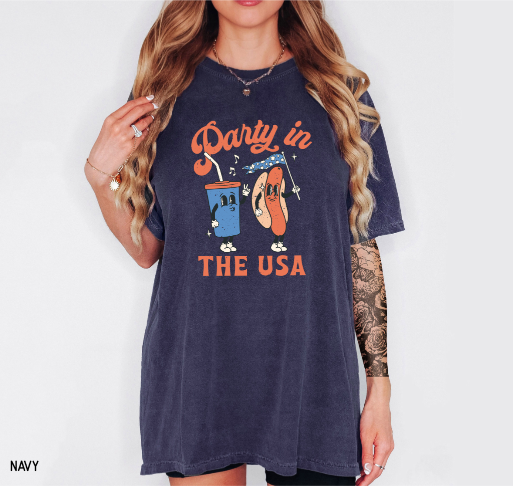 Retro Party in the USA Comfort Colors T-Shirt