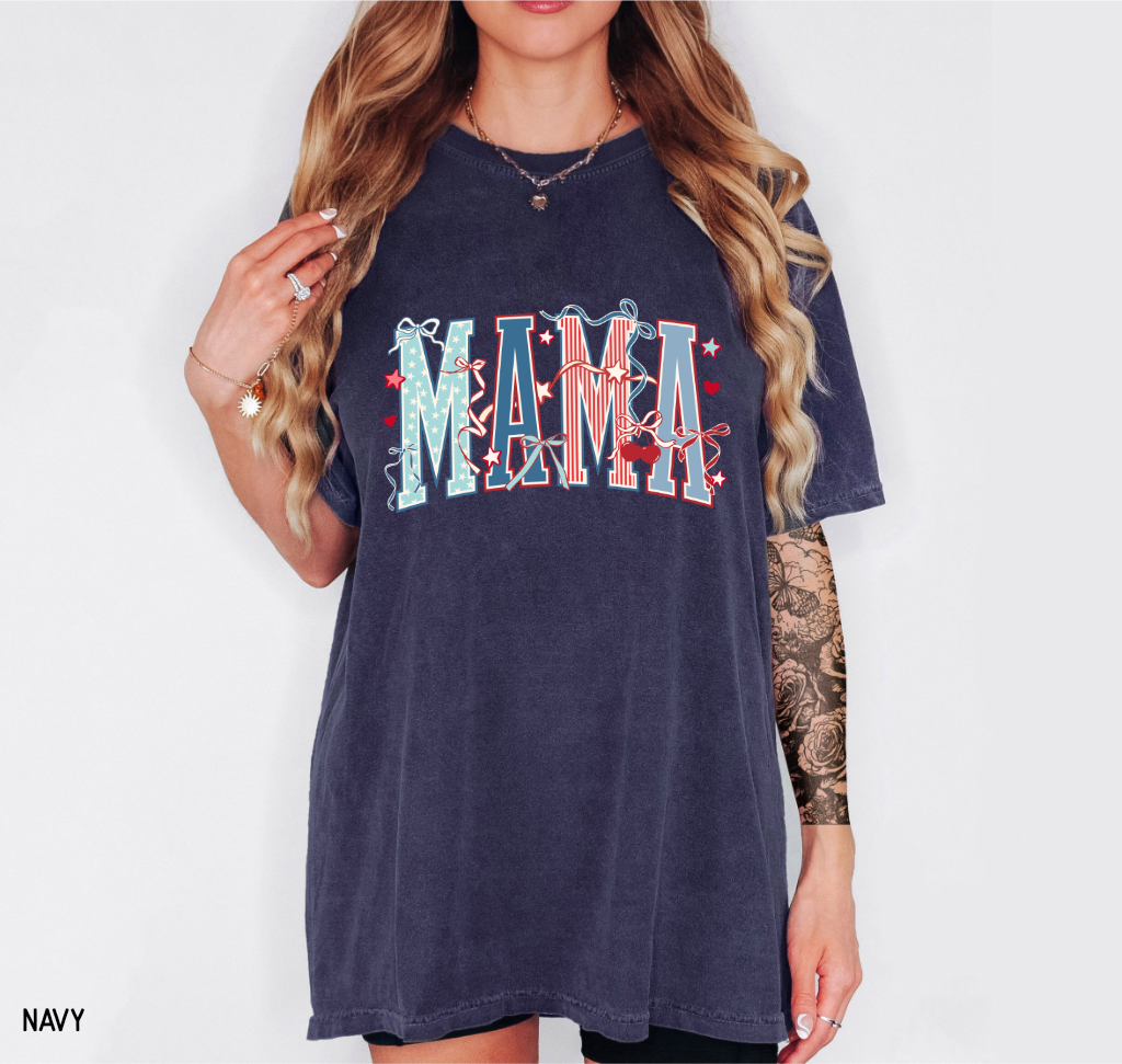 Patriotic Mama Adult Comfort Colors T-Shirt