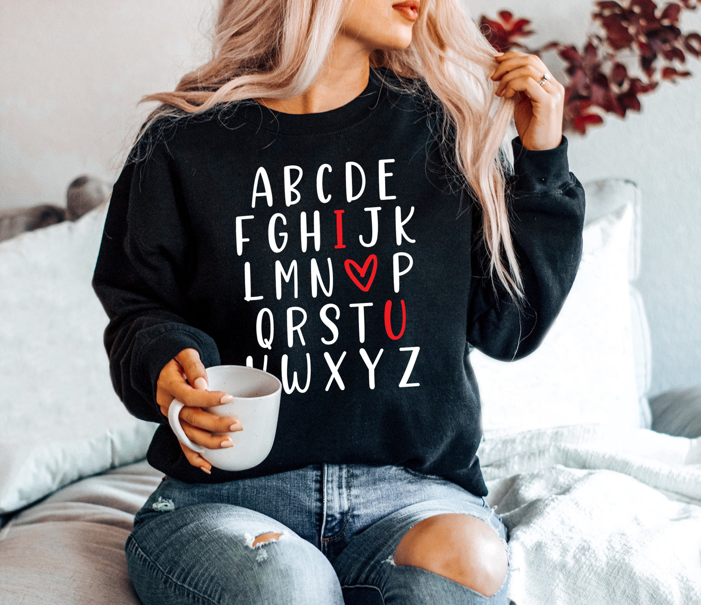 ABC I❤️U Adult Sweatshirt