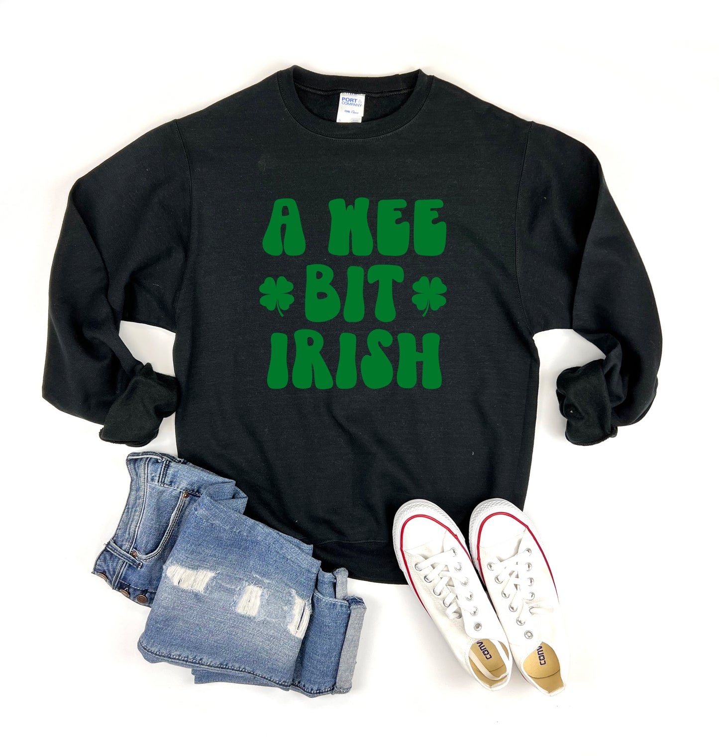 A Wee Bit Irish Adult Sweatshirt
