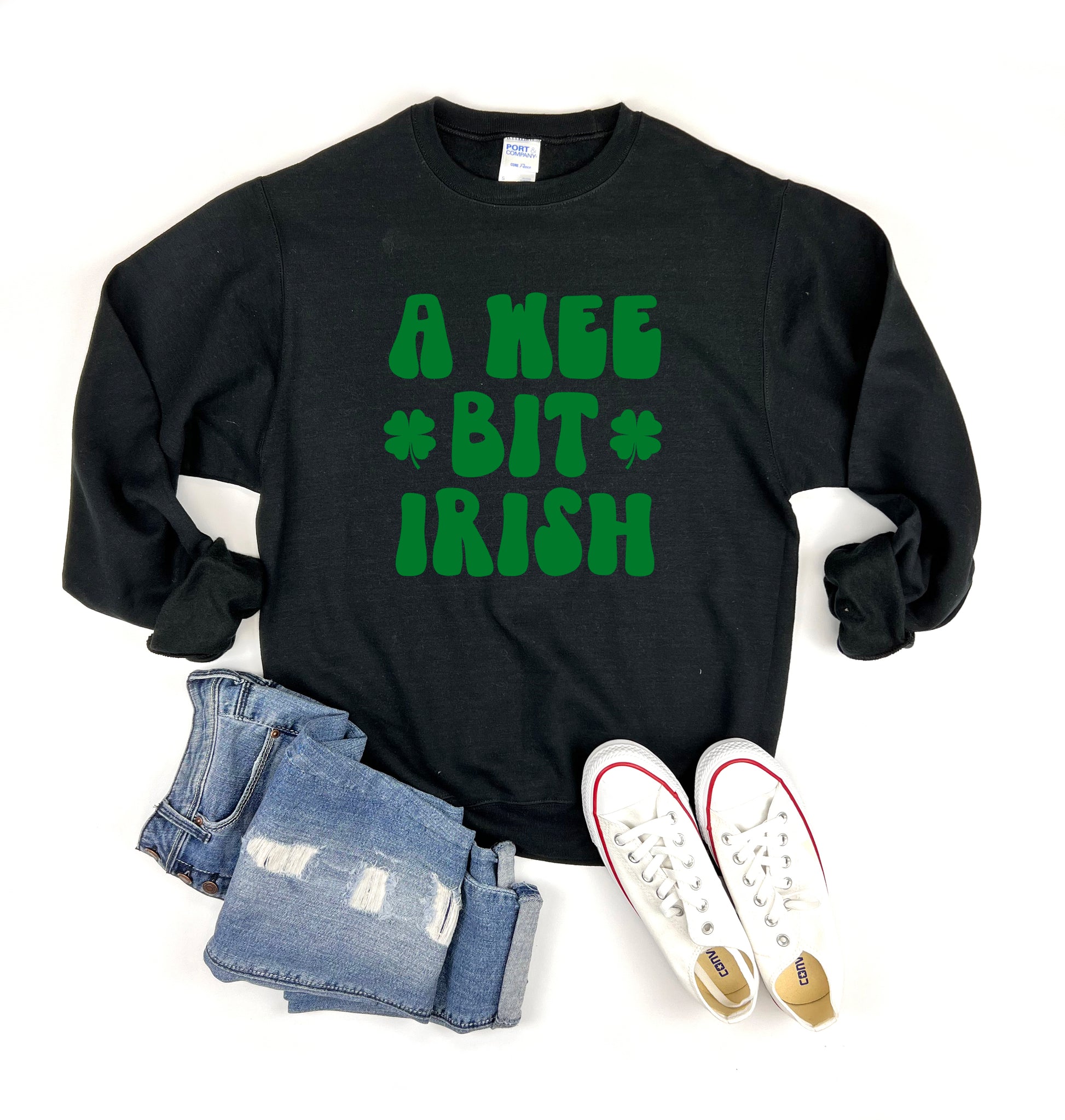 A Wee Bit Irish Adult Sweatshirt