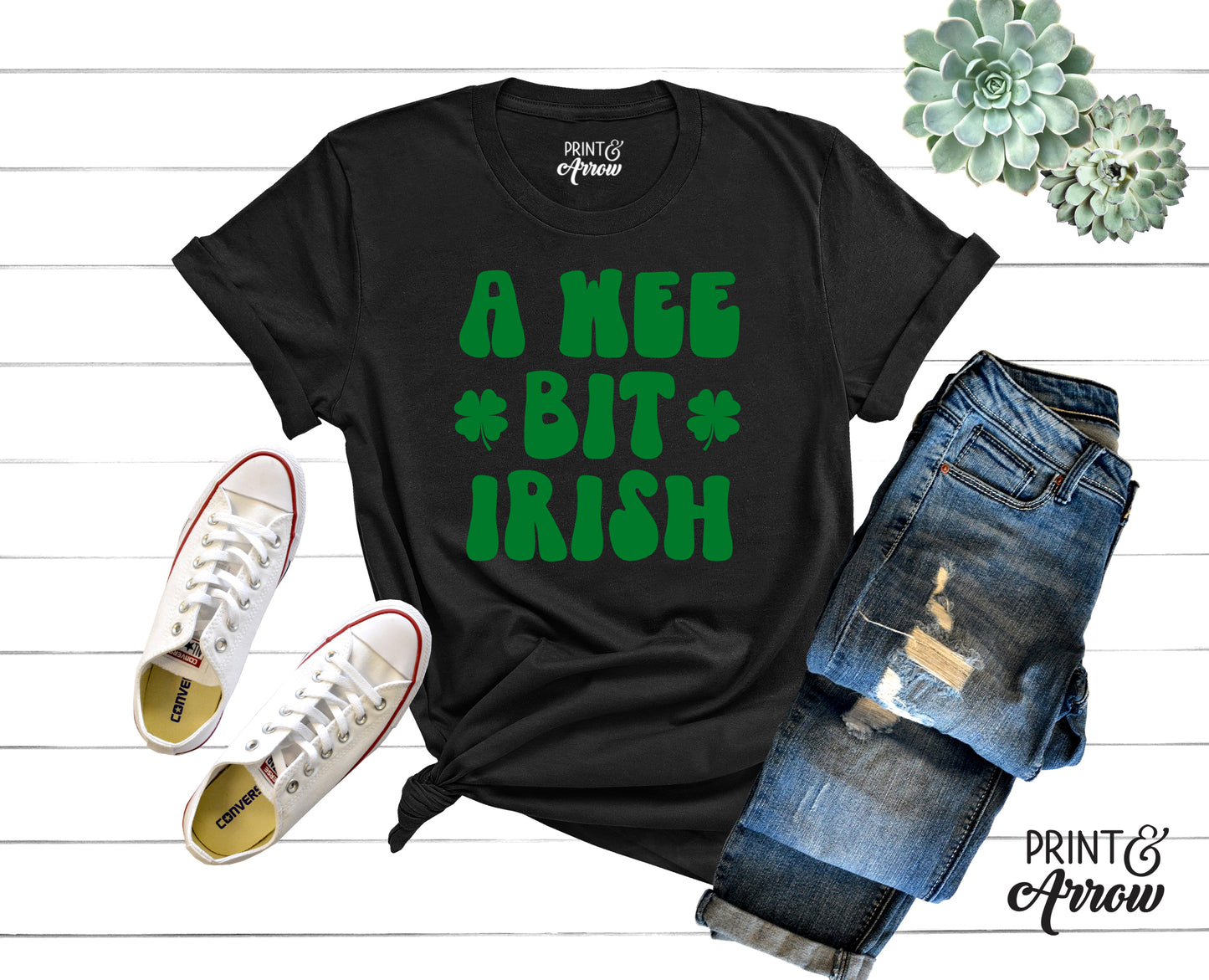 A Wee Bit Irish Adult T-shirt