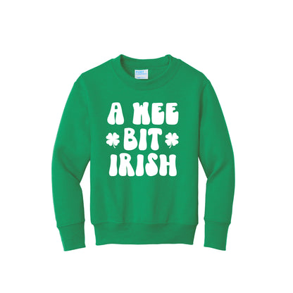 A Wee Bit Irish Kids Sweatshirt